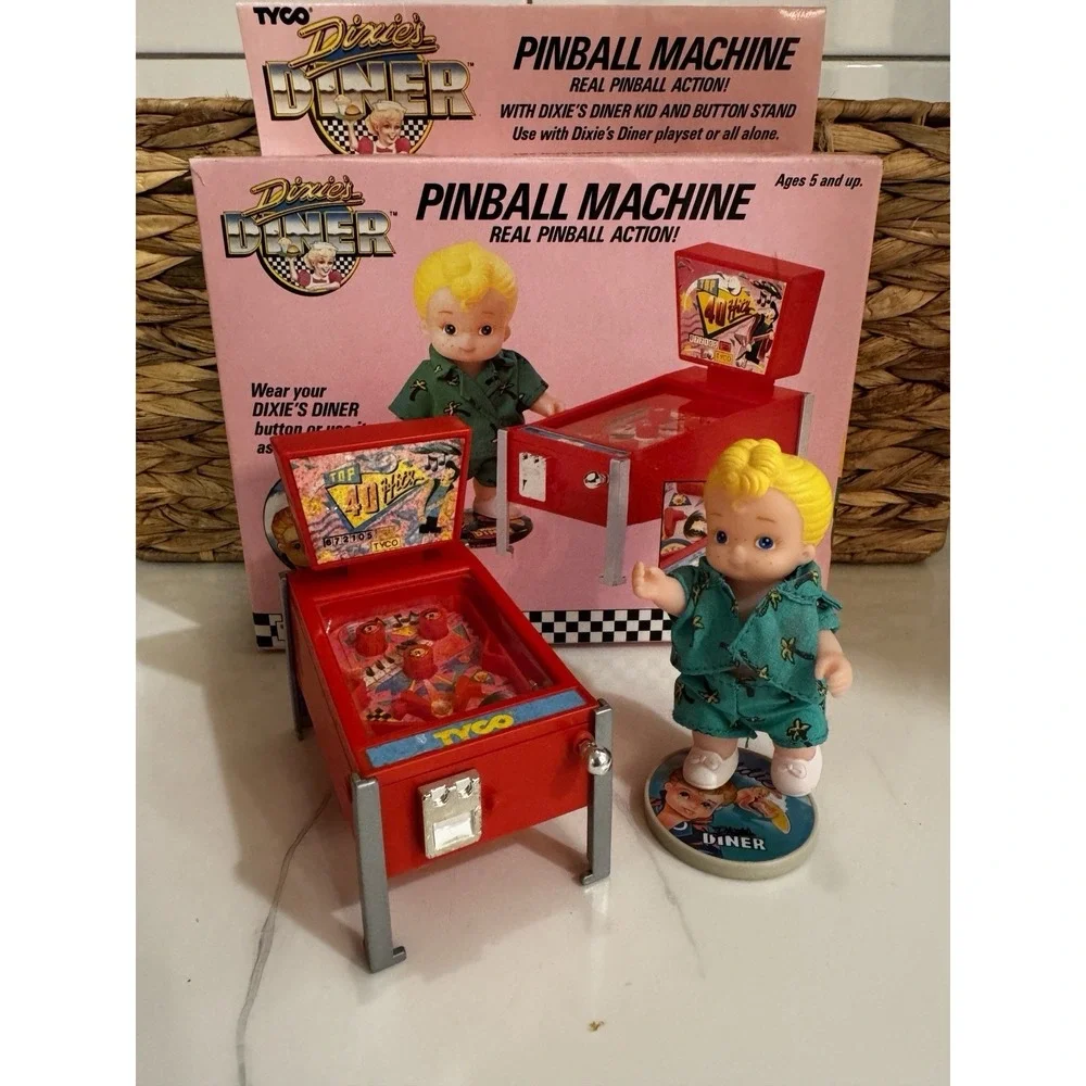 Vintage‎ 1989 Dixe's Diner Pinball Machine By TYCO Industries
